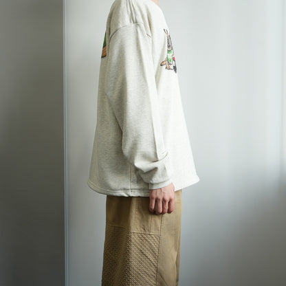 【期間限定！12月中旬お届け】4BUHI CAFE /裾ドローコード付きスウェット