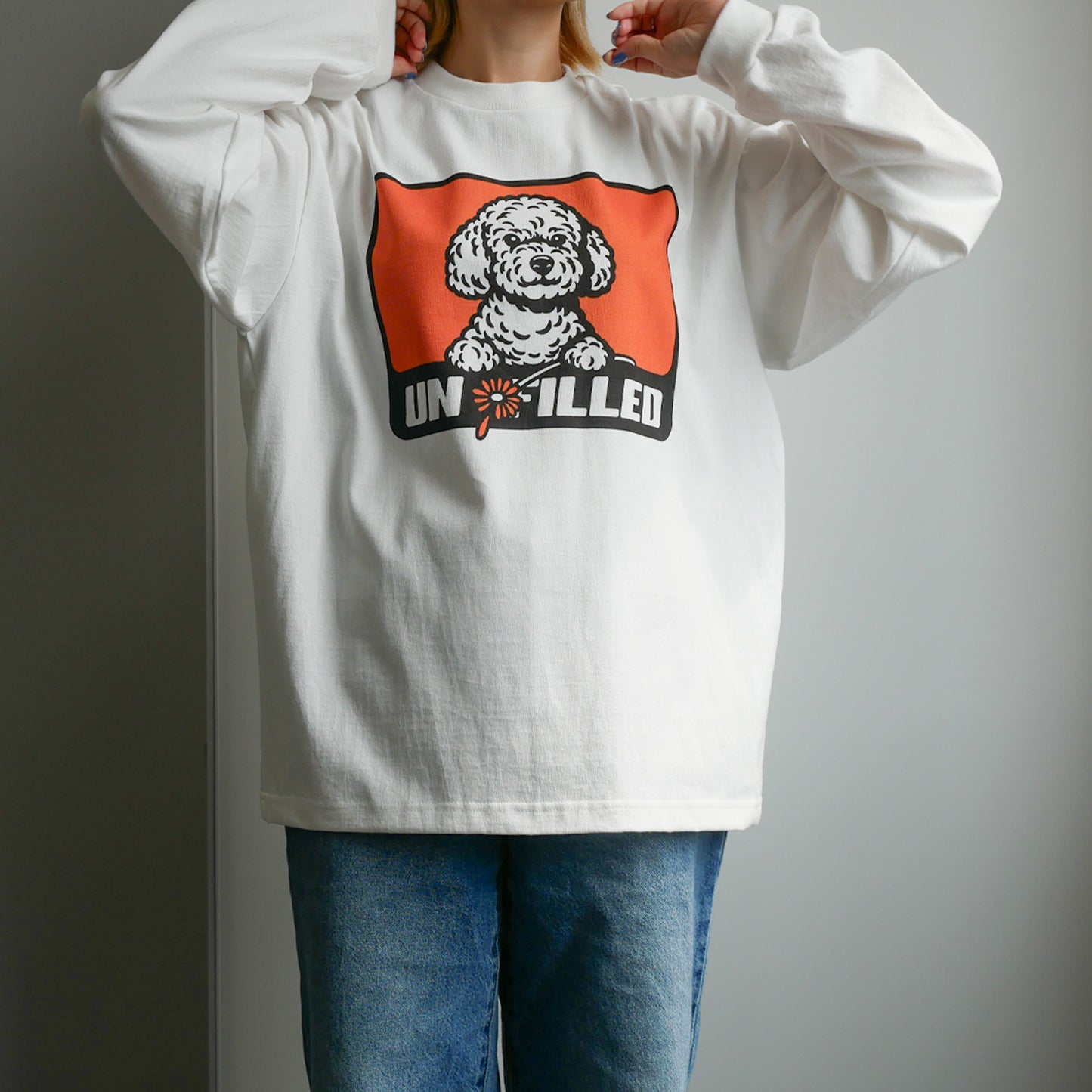 GERBERA DOG BOX LOGO LONGSLEEVE T-SHIRT