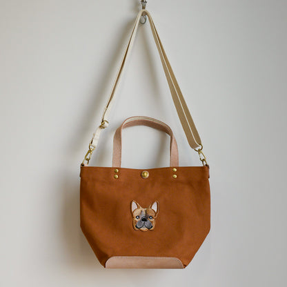 FB FACE EMB SHOULDER 2WAY BAG 【Fawn】