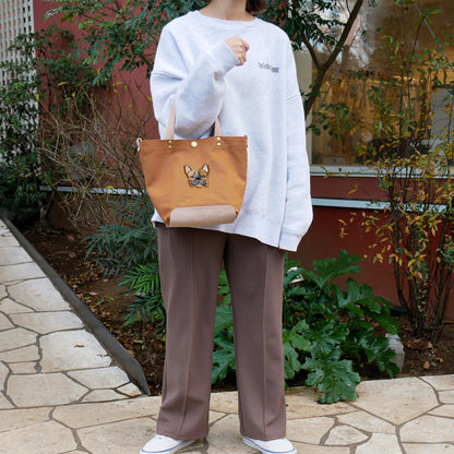 FB FACE EMB SHOULDER 2WAY BAG 【Fawn】