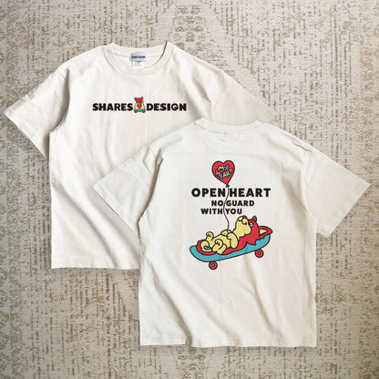 【期間限定！4/19まで販売中】 〈OPEN HEART♡〉T-SHIRTS/ 半袖Tシャツ