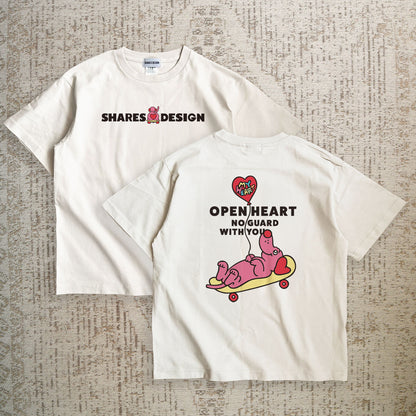 【期間限定！4/19まで販売中】 〈OPEN HEART♡〉T-SHIRTS/ 半袖Tシャツ