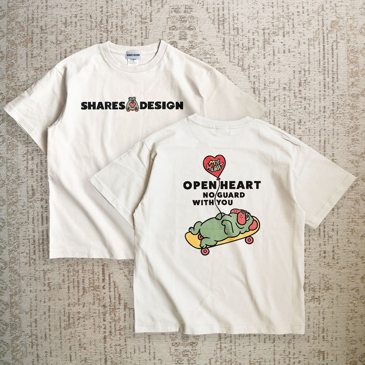 【期間限定！4/19まで販売中】 〈OPEN HEART♡〉T-SHIRTS/ 半袖Tシャツ