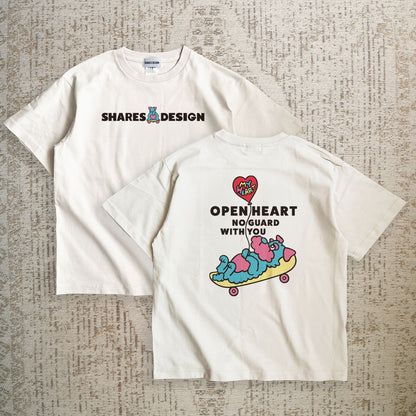 【期間限定！4/19まで販売中】 〈OPEN HEART♡〉T-SHIRTS/ 半袖Tシャツ