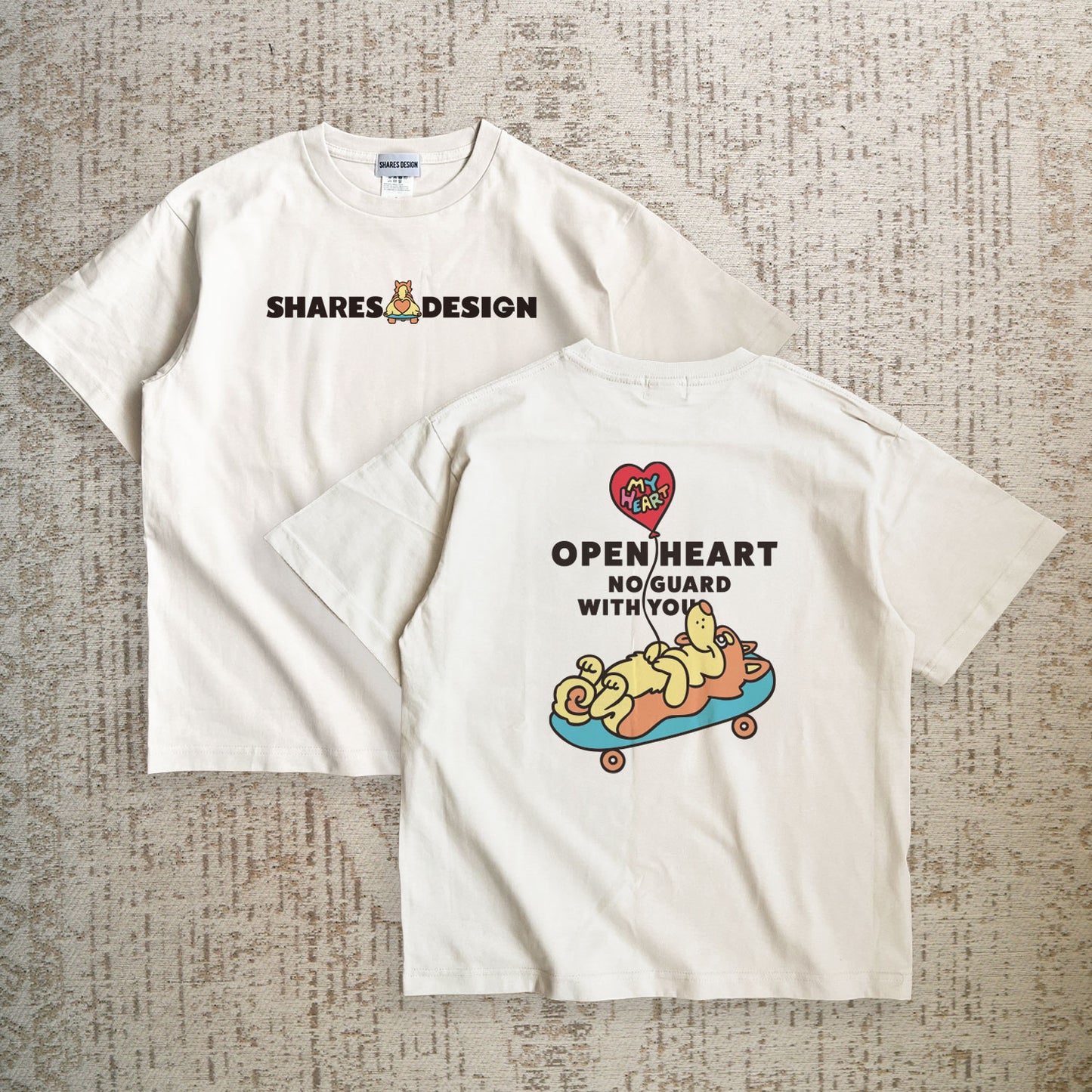 【期間限定！4/19まで販売中】 〈OPEN HEART♡〉T-SHIRTS/ 半袖Tシャツ