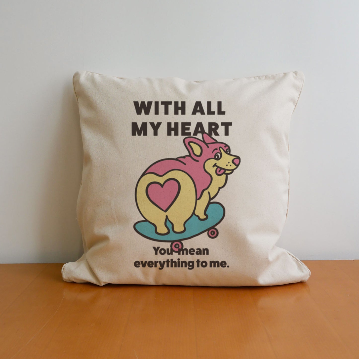 【期間限定！ 2/23 まで販売中】 〈 MY HEART♡〉 CUSHION COVER/ クッションカバー（送料無料）