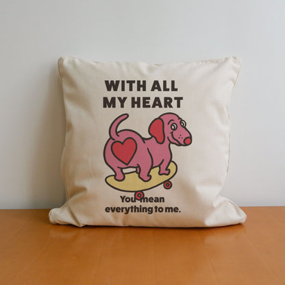 【期間限定！ 2/23 まで販売中】 〈 MY HEART♡〉 CUSHION COVER/ クッションカバー（送料無料）