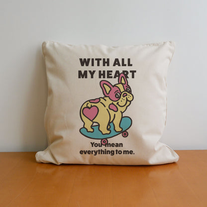 【期間限定！ 2/23 まで販売中】 〈 MY HEART♡〉 CUSHION COVER/ クッションカバー（送料無料）