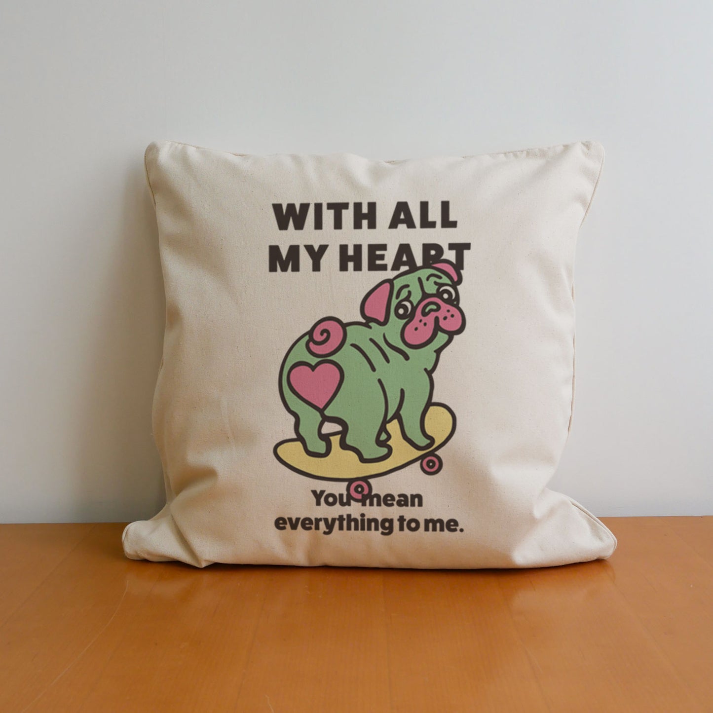 【期間限定！ 2/23 まで販売中】 〈 MY HEART♡〉 CUSHION COVER/ クッションカバー（送料無料）
