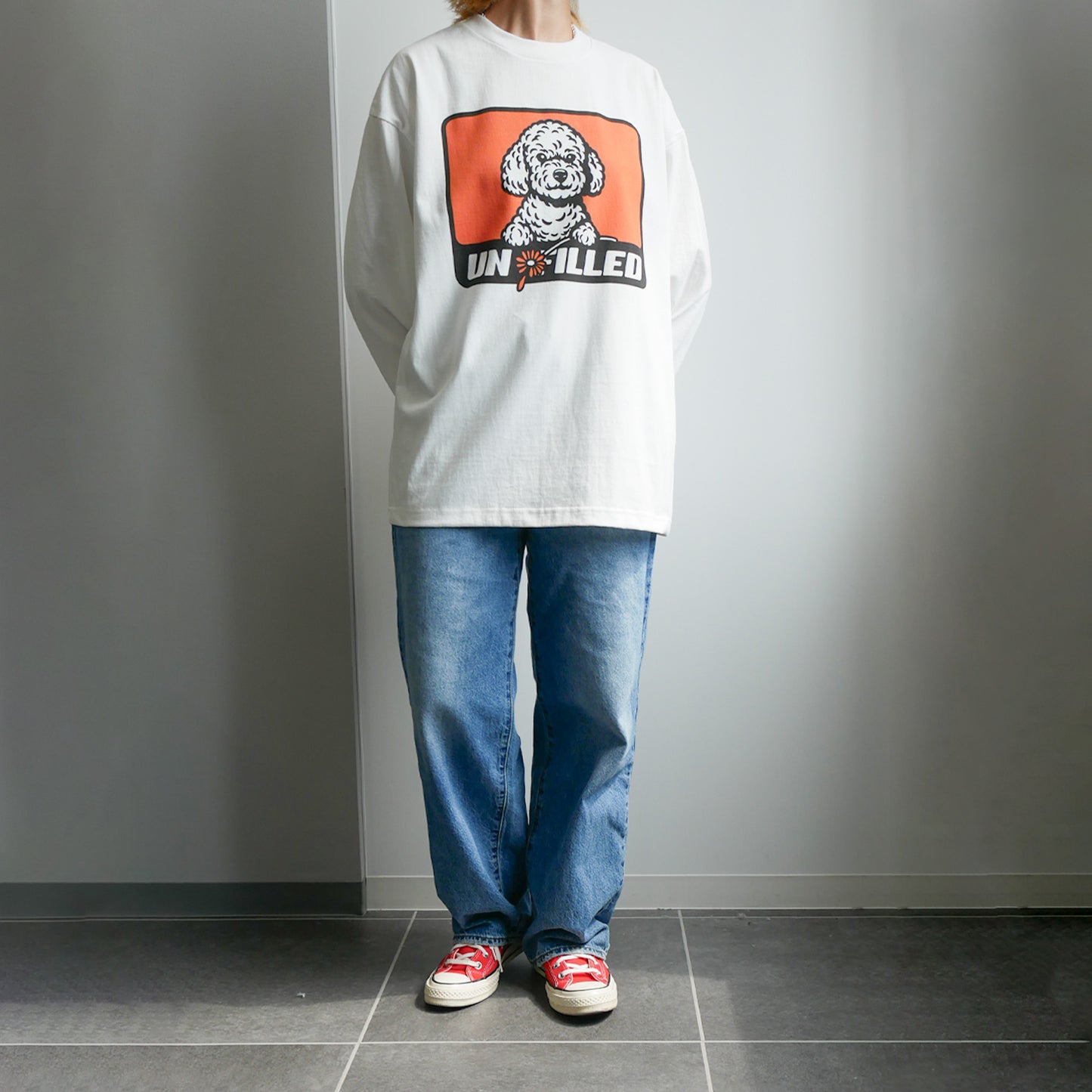 GERBERA DOG BOX LOGO LONGSLEEVE T-SHIRT