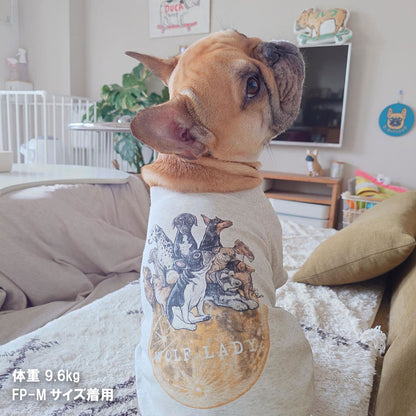 【受注生産！ 12/26 まで予約（1 月中旬～お届け）】 〈WOLFLADY×RUUU.〉 DOG T-SHIRTS/ 犬用T シャツ