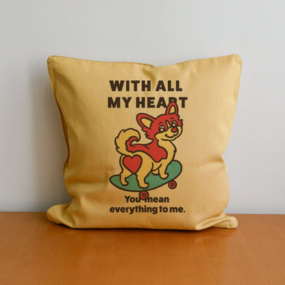 【期間限定！ 2/23 まで販売中】 〈 MY HEART♡〉 CUSHION COVER/ クッションカバー（送料無料）