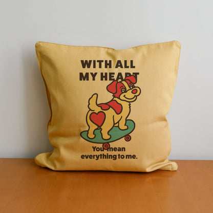 【期間限定！ 2/23 まで販売中】 〈 MY HEART♡〉 CUSHION COVER/ クッションカバー（送料無料）