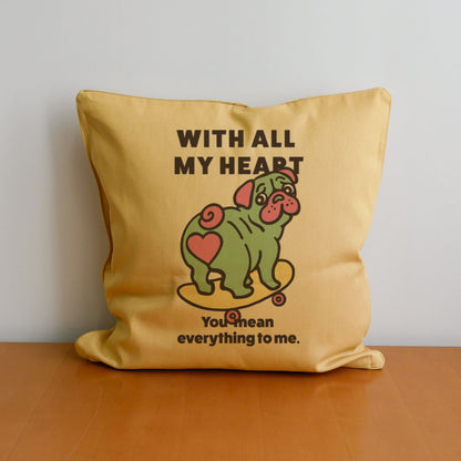 【期間限定！ 2/23 まで販売中】 〈 MY HEART♡〉 CUSHION COVER/ クッションカバー（送料無料）