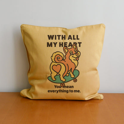 【期間限定！ 2/23 まで販売中】 〈 MY HEART♡〉 CUSHION COVER/ クッションカバー（送料無料）