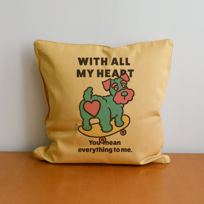 【期間限定！ 2/23 まで販売中】 〈 MY HEART♡〉 CUSHION COVER/ クッションカバー（送料無料）