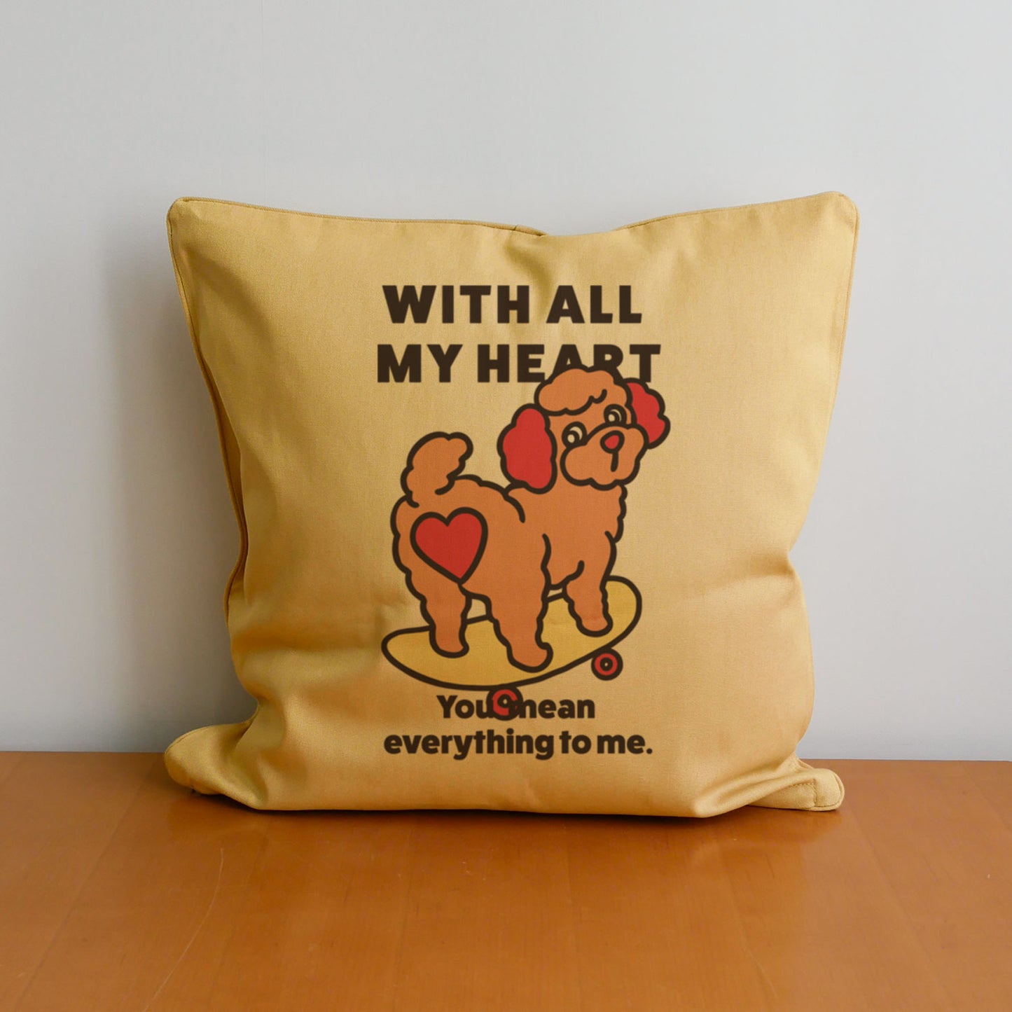 【期間限定！ 2/23 まで販売中】 〈 MY HEART♡〉 CUSHION COVER/ クッションカバー（送料無料）