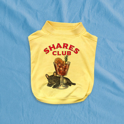 【期間限定！ 7/26 まで販売中】RUUU 描きおろし 〈 SHARES CLUB〉DOG T-SHIRTS/ 犬用 T シャツ