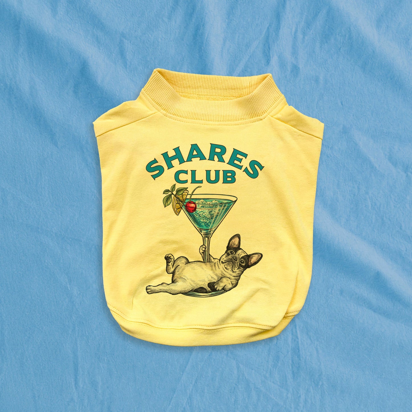 【期間限定！ 7/26 まで販売中】RUUU 描きおろし 〈 SHARES CLUB〉DOG T-SHIRTS/ 犬用 T シャツ