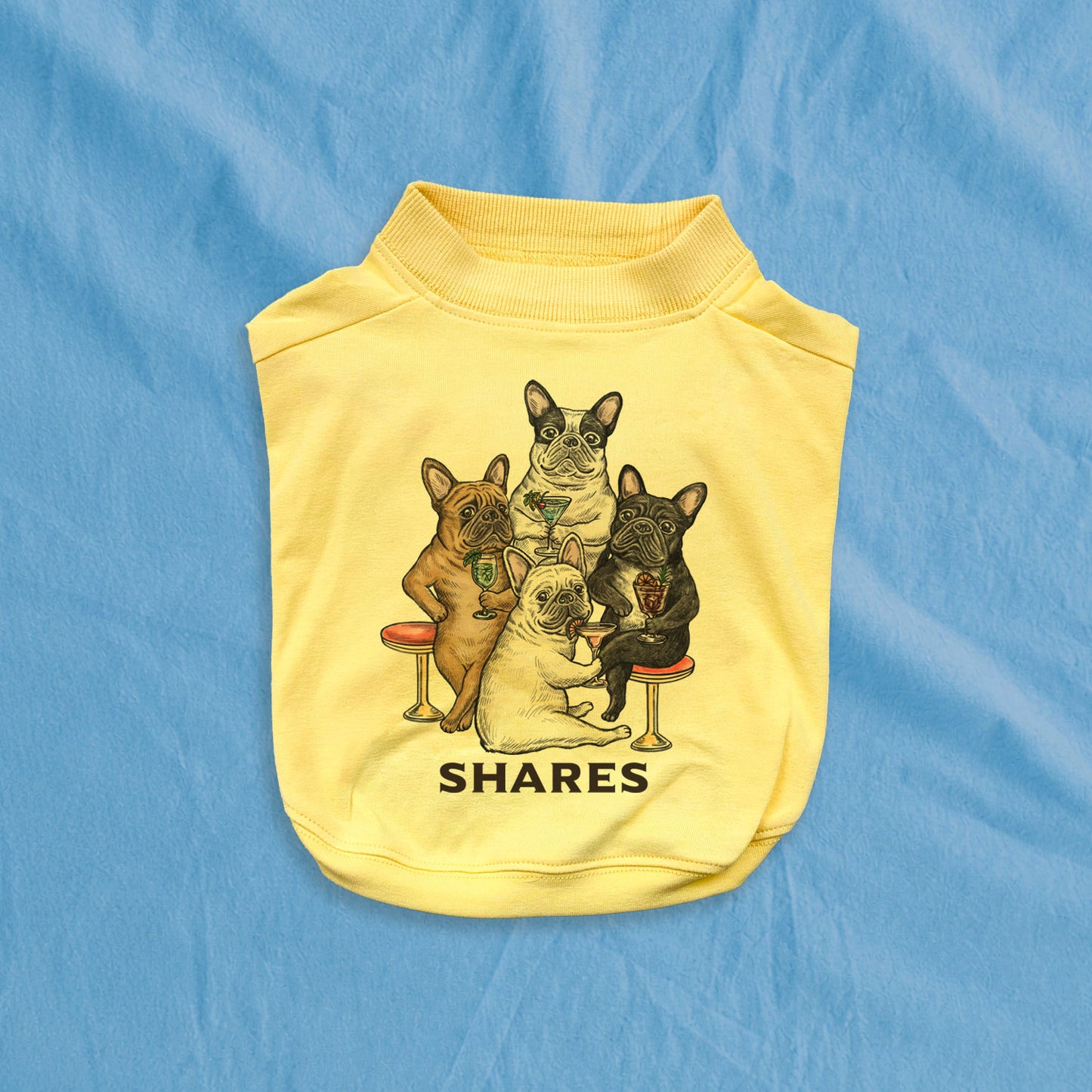 【期間限定！ 7/26 まで販売中】RUUU 描きおろし 〈 SHARES CLUB〉DOG T-SHIRTS/ 犬用 T シャツ