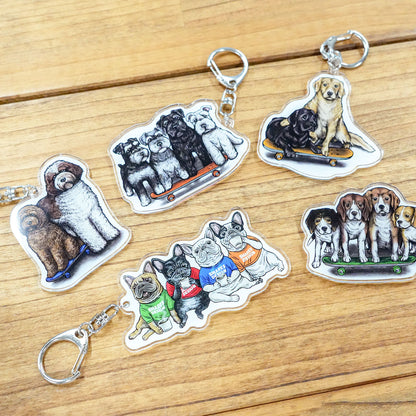 【数量限定！】80s VINTAGE DOG キーホルダー/ 4BUHI CAFE（送料無料）