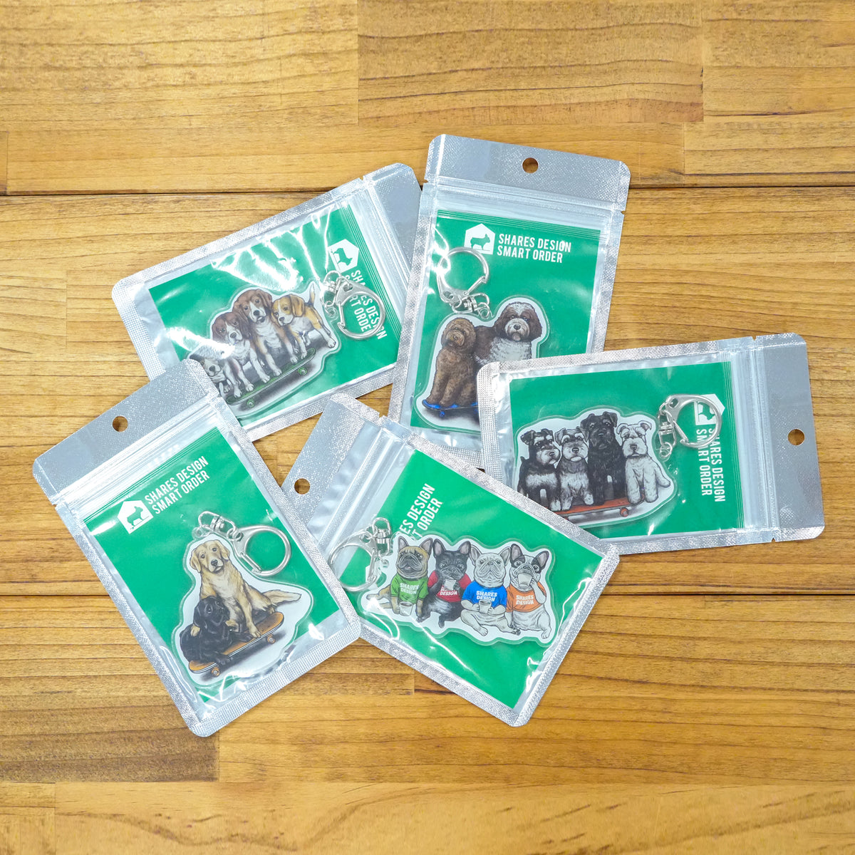 【数量限定！】80s VINTAGE DOG キーホルダー/全4犬種（送料無料）