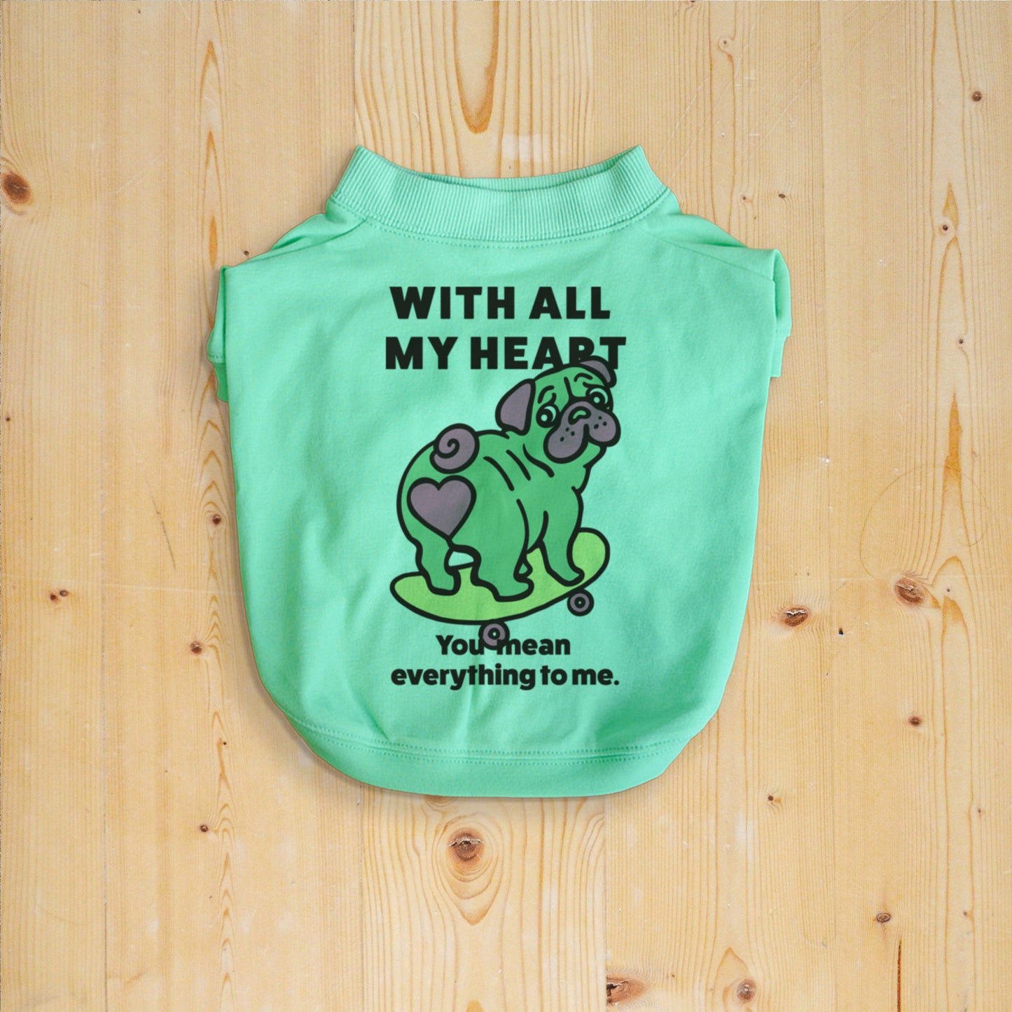 【期間限定！ 2/23 まで販売中】 〈 MY HEART♡〉 DOG T-SHIRTS/ 犬用 T シャツ