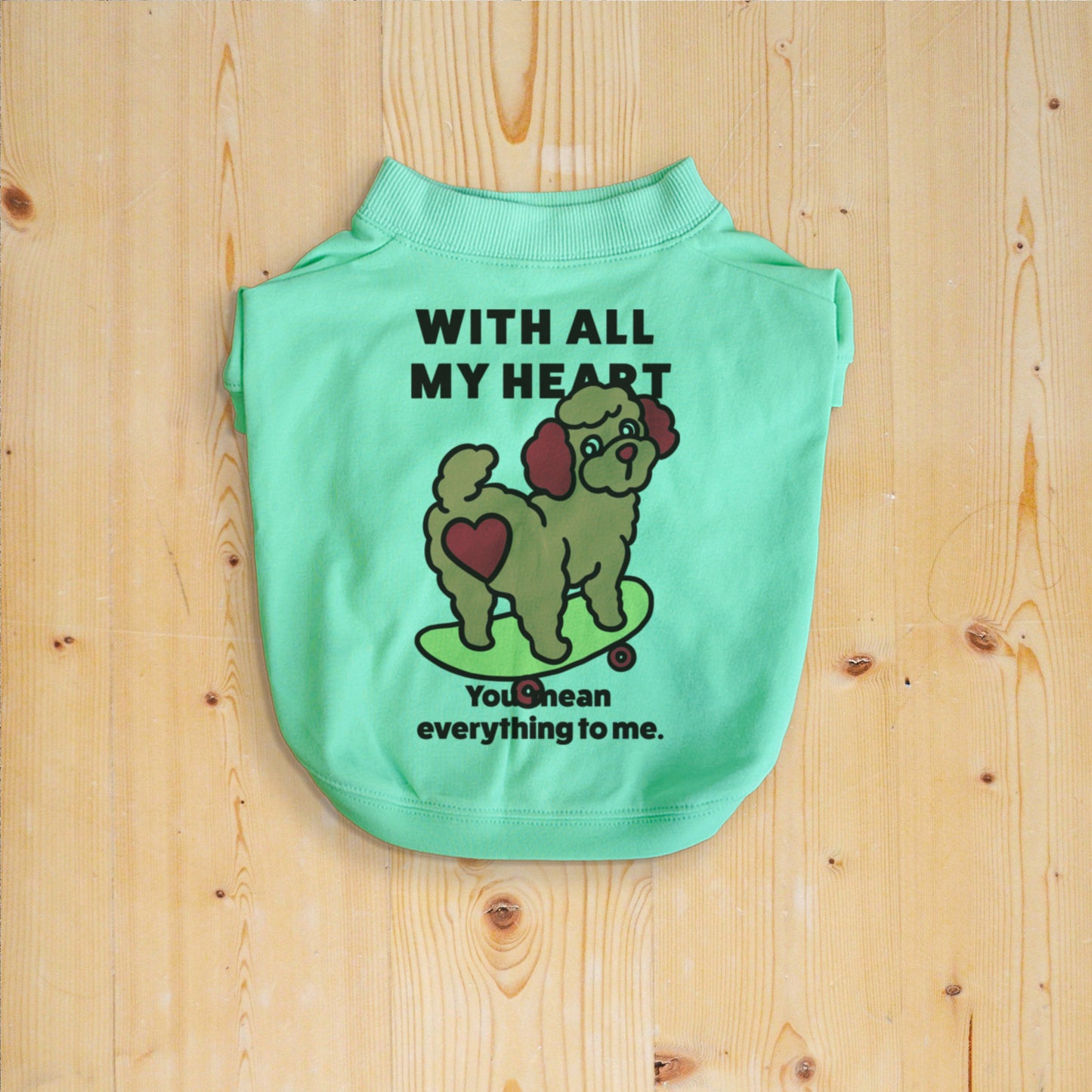 【期間限定！ 2/23 まで販売中】 〈 MY HEART♡〉 DOG T-SHIRTS/ 犬用 T シャツ