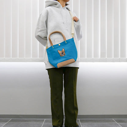 FB FACE EMB SHOULDER 2WAY BAG 【Fawn】