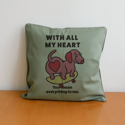 【期間限定！ 2/23 まで販売中】 〈 MY HEART♡〉 CUSHION COVER/ クッションカバー（送料無料）