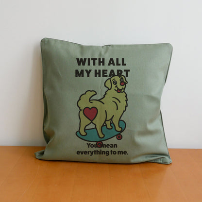 【期間限定！ 2/23 まで販売中】 〈 MY HEART♡〉 CUSHION COVER/ クッションカバー（送料無料）
