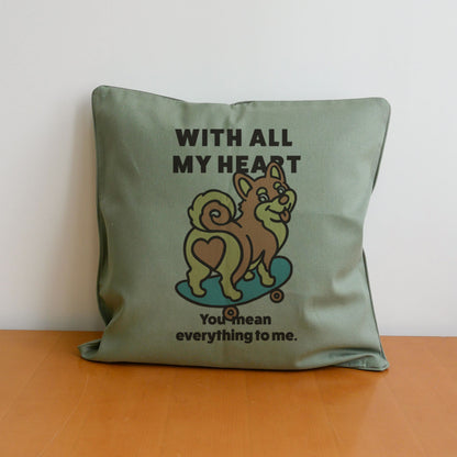 【期間限定！ 2/23 まで販売中】 〈 MY HEART♡〉 CUSHION COVER/ クッションカバー（送料無料）