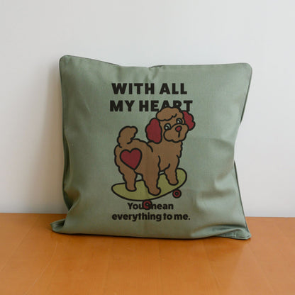 【期間限定！ 2/23 まで販売中】 〈 MY HEART♡〉 CUSHION COVER/ クッションカバー（送料無料）