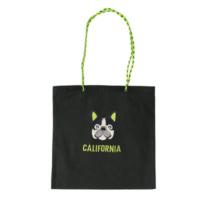 ネーム刺繍セミオーダー【フレブルフェイスPARACORD SQUARE TOTE BAG/ スクエアトートバッグ】