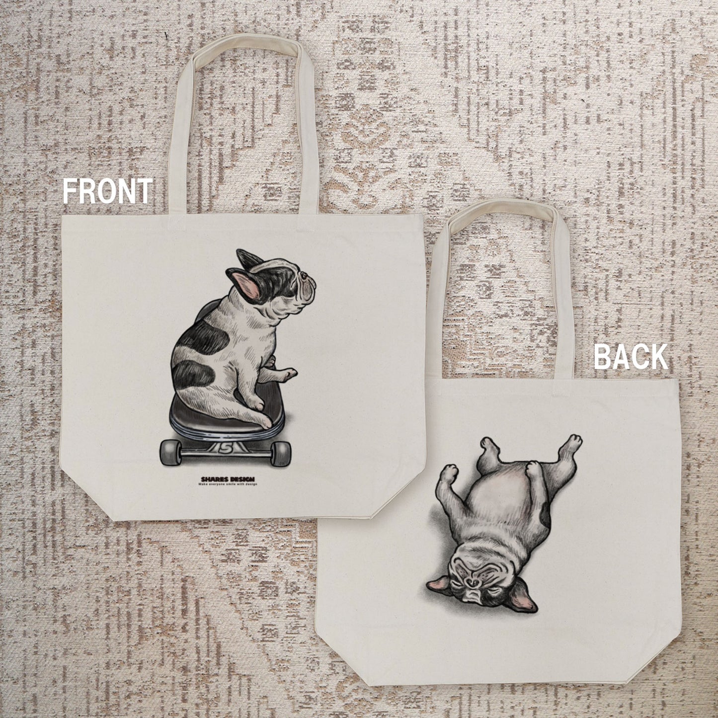 【受注生産！5/18まで予約】“MONOKURO NAP TIME” art by RUUU.  TOTE BAG/トートバッグ（送料無料）