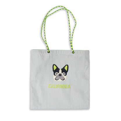 ネーム刺繍セミオーダー【フレブルフェイスPARACORD SQUARE TOTE BAG/ スクエアトートバッグ】