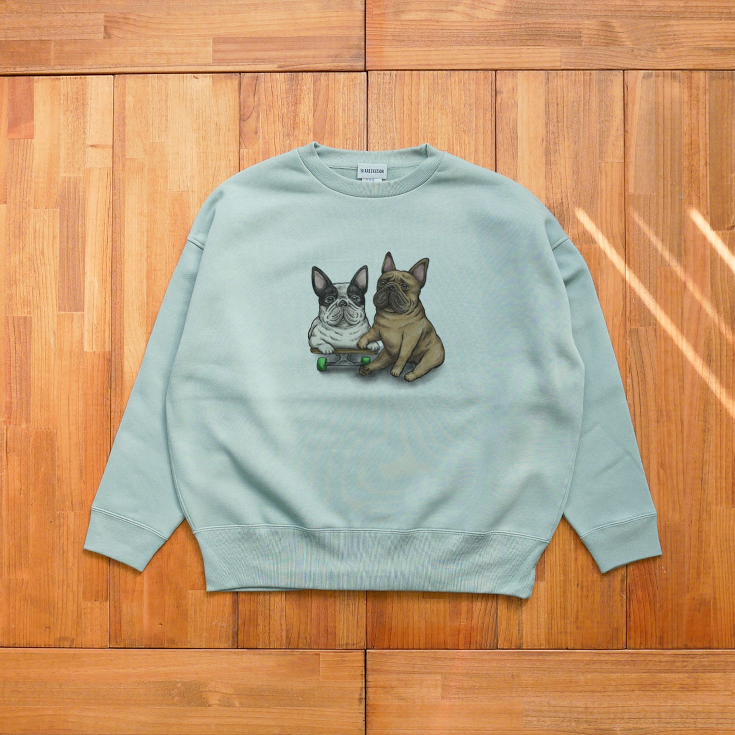 80's VTG ２BUHI (Fawn&Pied)  BIG CREW SWEAT / ビッグスウェット