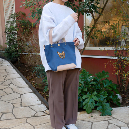 FB FACE EMB SHOULDER 2WAY BAG 【Fawn】