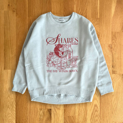 “THE DAY in Slow Time”レディースオーバーサイズスウェット（裏起毛）art by RUUU.