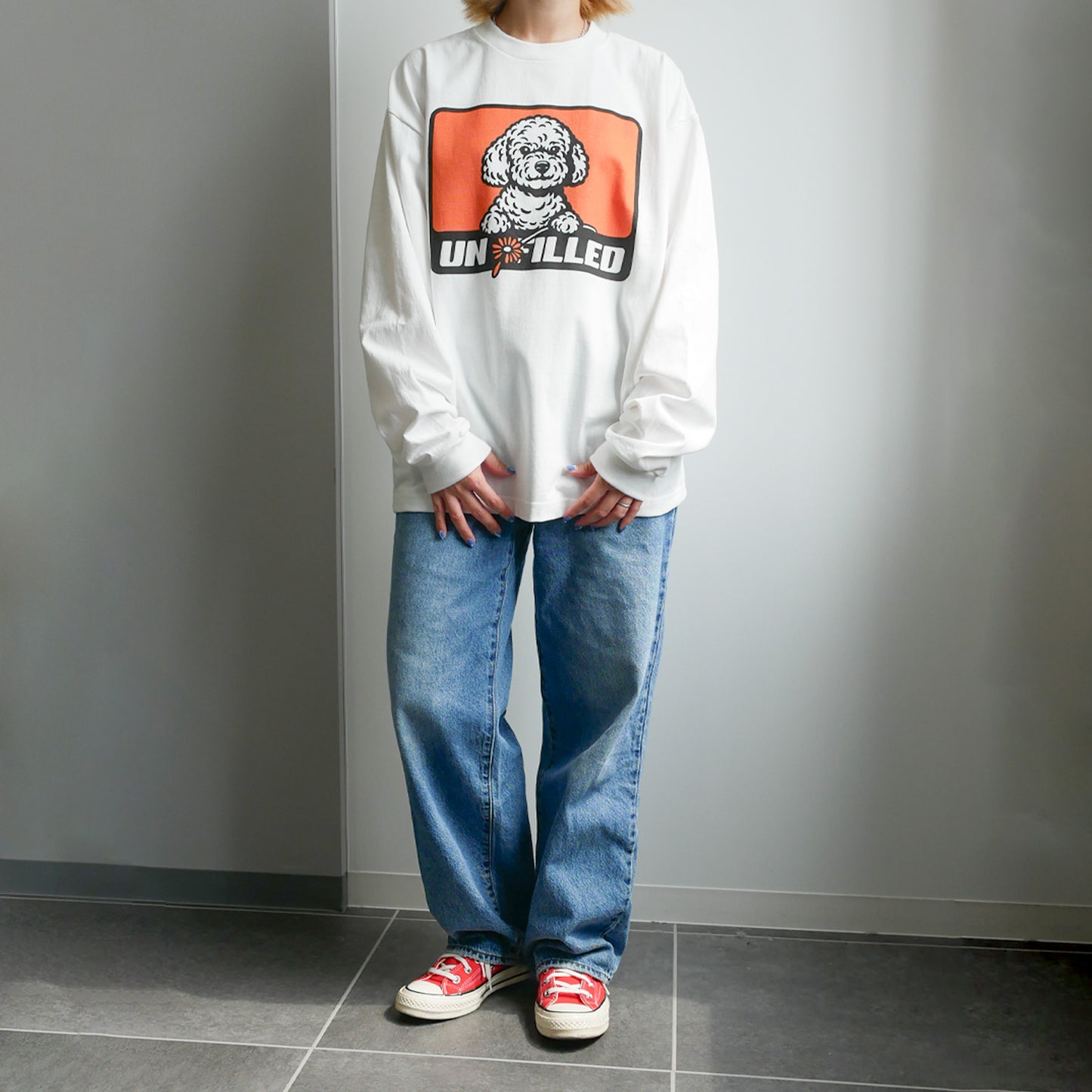 GERBERA DOG BOX LOGO LONGSLEEVE T-SHIRT