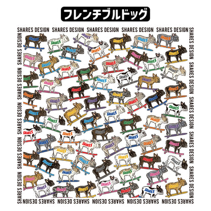 【全4犬種】ALL OVER COOL DRY TEE / 総柄 - 接触冷感 Tシャツ