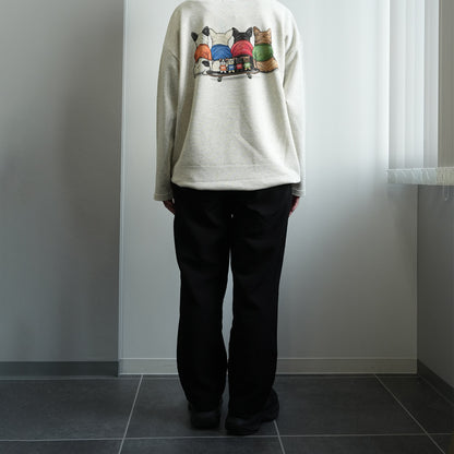 【期間限定！12月中旬お届け】4BUHI CAFE /裾ドローコード付きスウェット