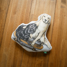 画像をギャラリービューアに読み込む, 80s VINTAGE Golden Retriever＆Labrador Retriever Cushion
