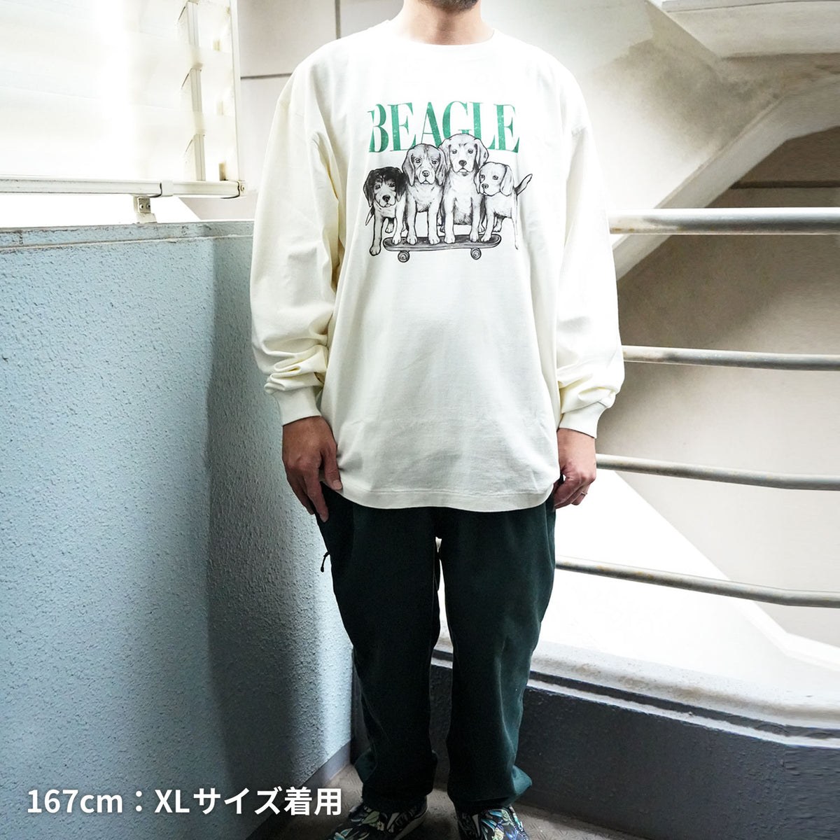 80s VINTAGE DOG  / 長袖Tシャツ【数量限定キーホルダー付き】