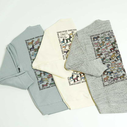 SHARES ALL OVER  LADIES SWEAT / 総柄-レディーススウェット