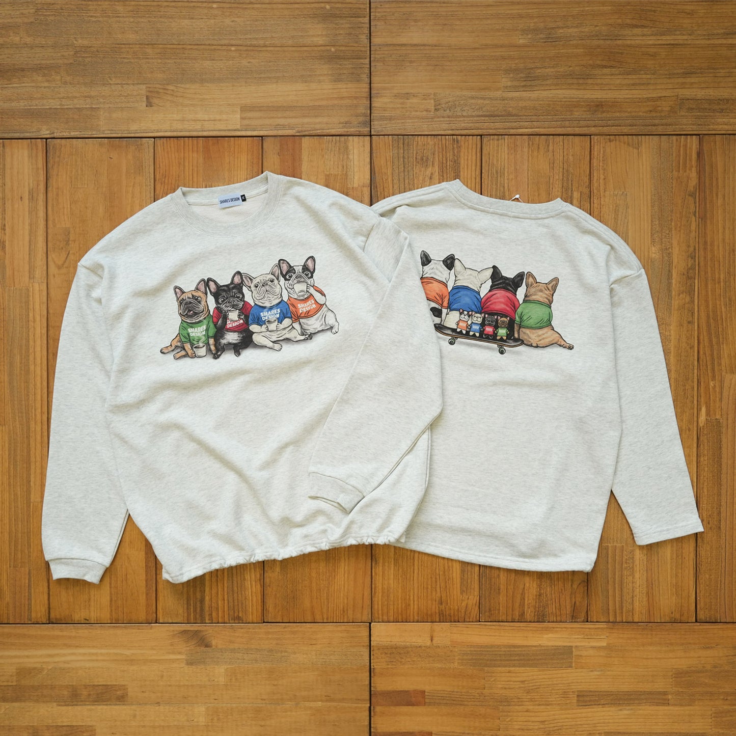 【期間限定！12月中旬お届け】4BUHI CAFE /裾ドローコード付きスウェット