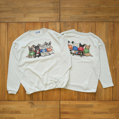 【期間限定！12月中旬お届け】4BUHI CAFE /裾ドローコード付きスウェット