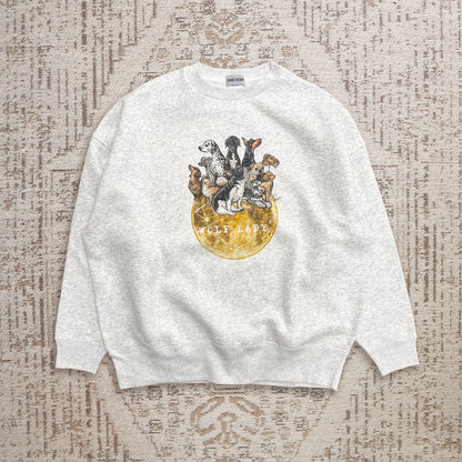 【受注生産！ 12/26 まで予約（1 月中旬～お届け）】 〈WOLFLADY×RUUU.〉 BIG SWEAT/ ビッグ裏起毛スウェット