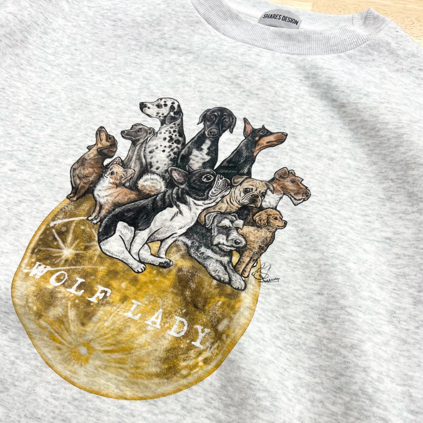 【受注生産！ 12/26 まで予約（1 月中旬～お届け）】 〈WOLFLADY×RUUU.〉 BIG SWEAT/ ビッグ裏起毛スウェット