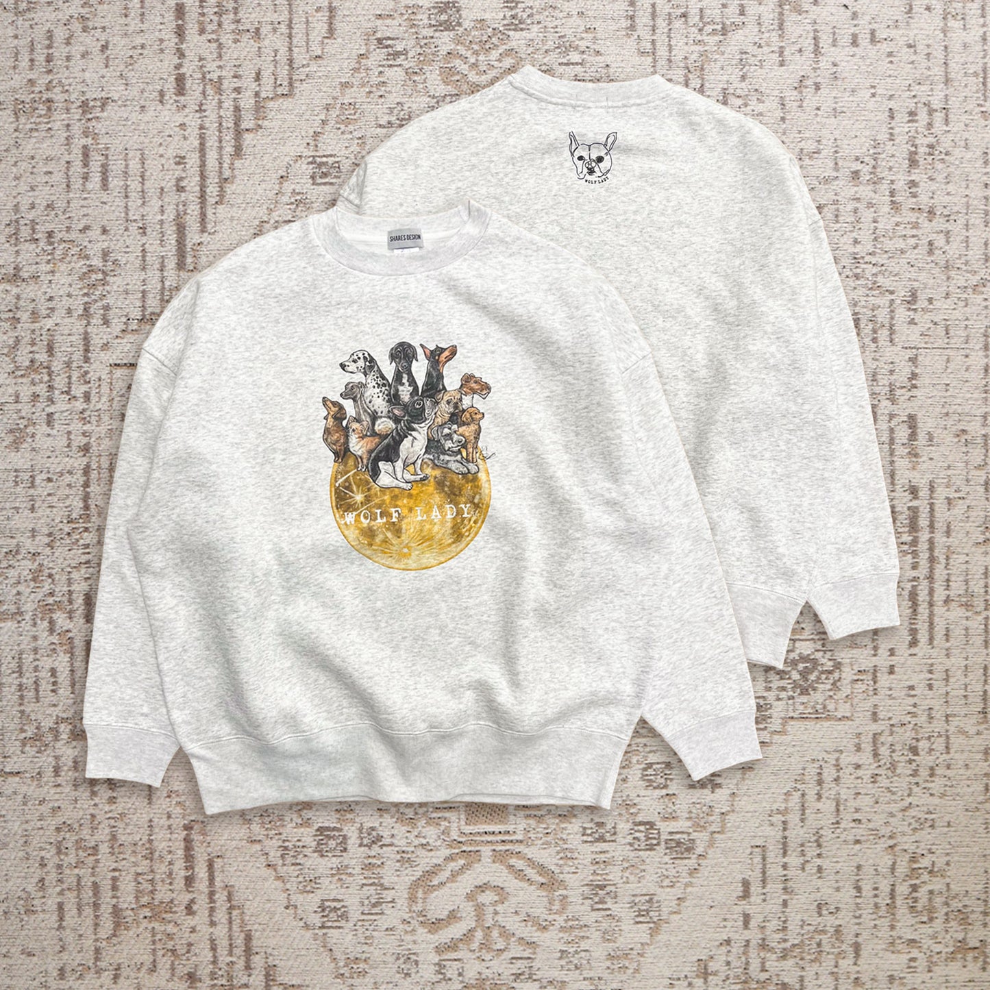 【受注生産！ 12/26 まで予約（1 月中旬～お届け）】 〈WOLFLADY×RUUU.〉 BIG SWEAT/ ビッグ裏起毛スウェット